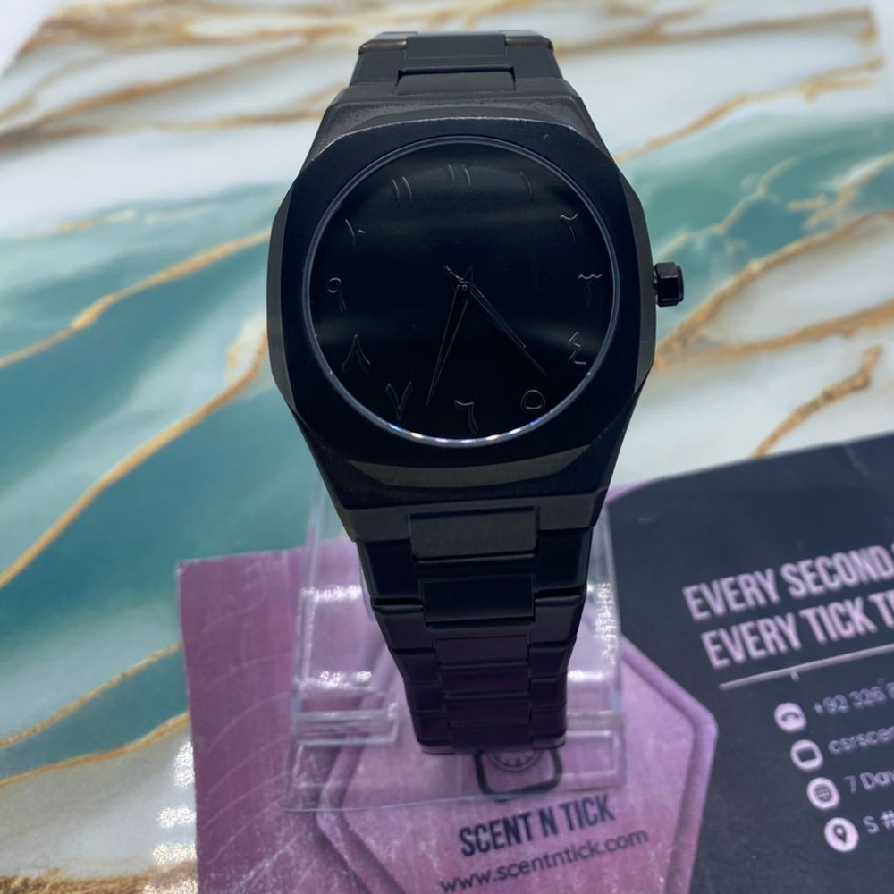 Black Aura Watch Original Stain Less Steel