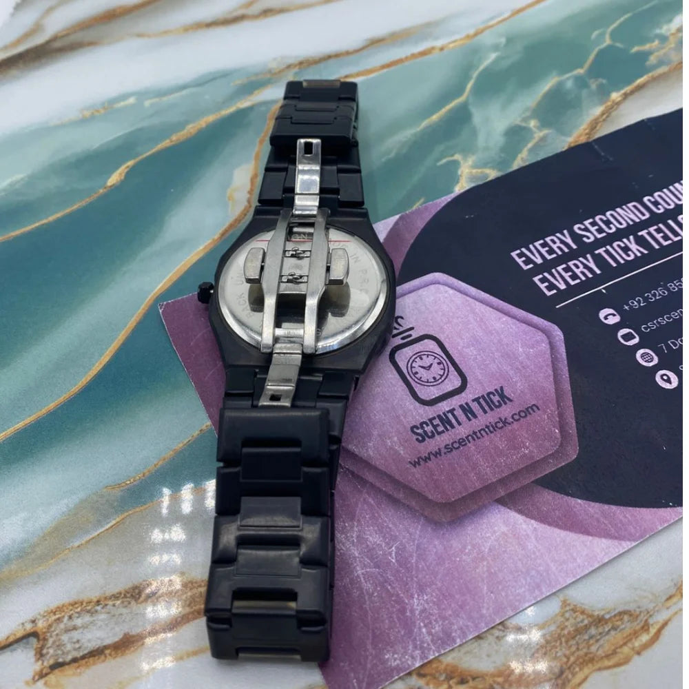 Black Aura Watch Original Stain Less Steel