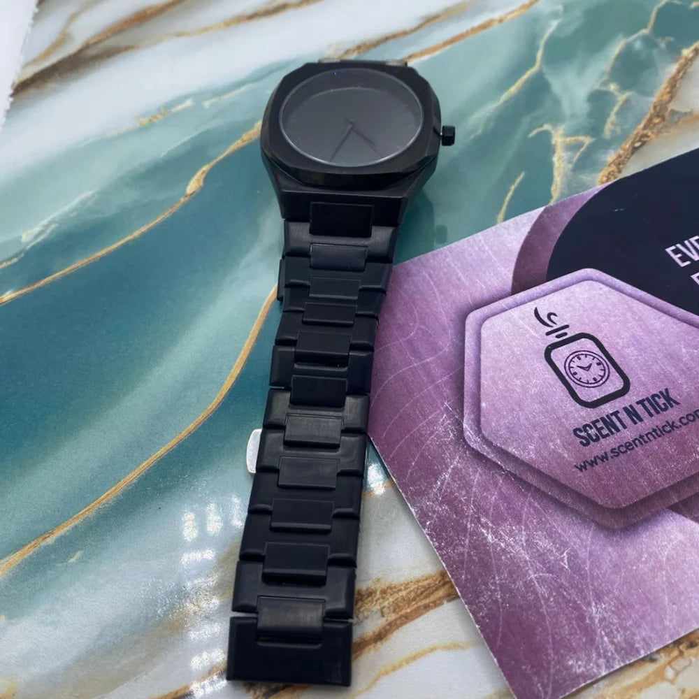 Black Aura Watch Original Stain Less Steel