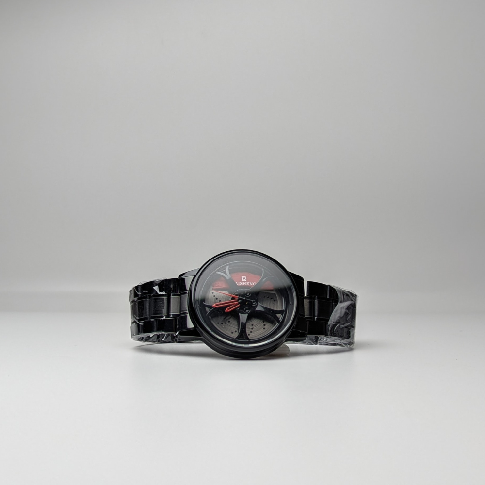 Rotating Wheel Rim Dial Watch for Men