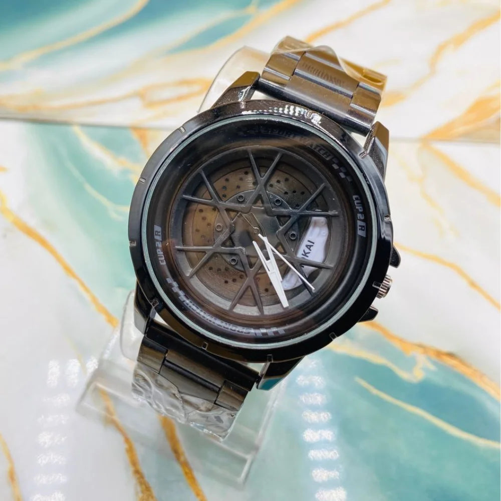 VIOKAI Sport Wheel Rim Analog Watch for Men