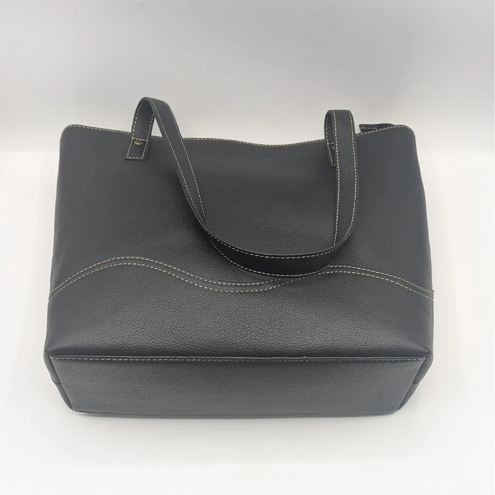 Stylish Korean Version Women's Genuine Leather Tote Bag