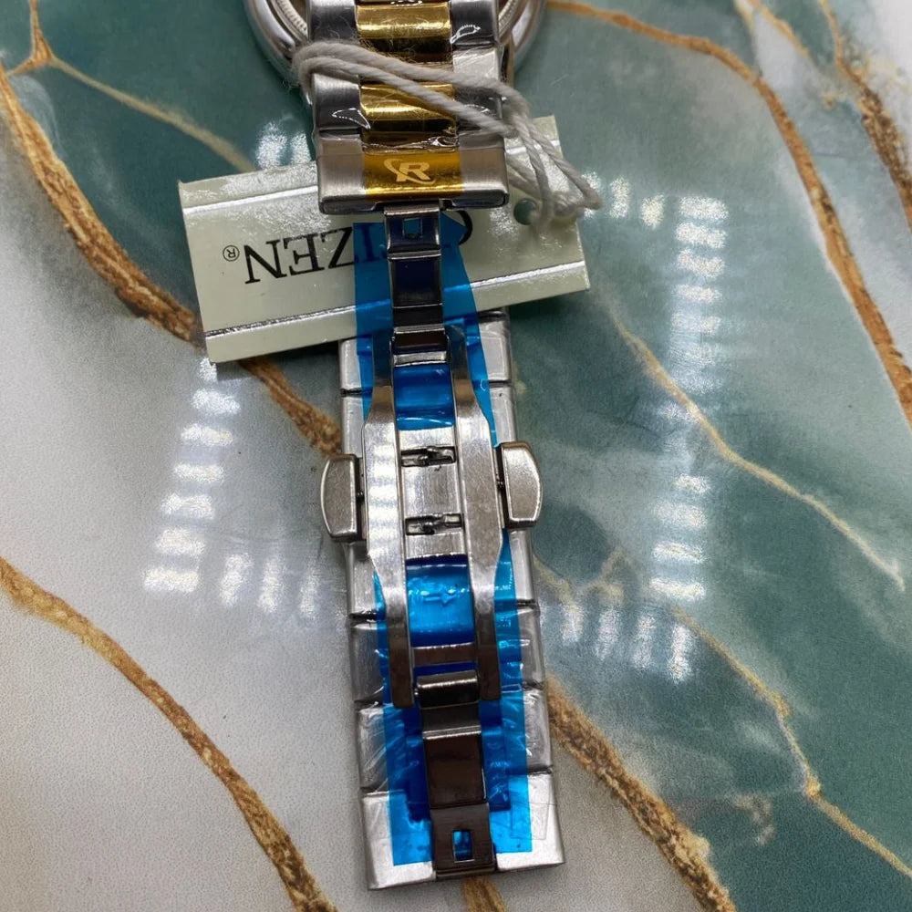 TMS Premium Two-Tone Silver & Gold Men’s Quartz Watch