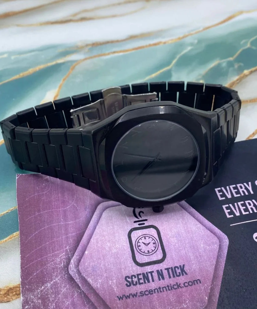 Black Aura Watch Original Stain Less Steel