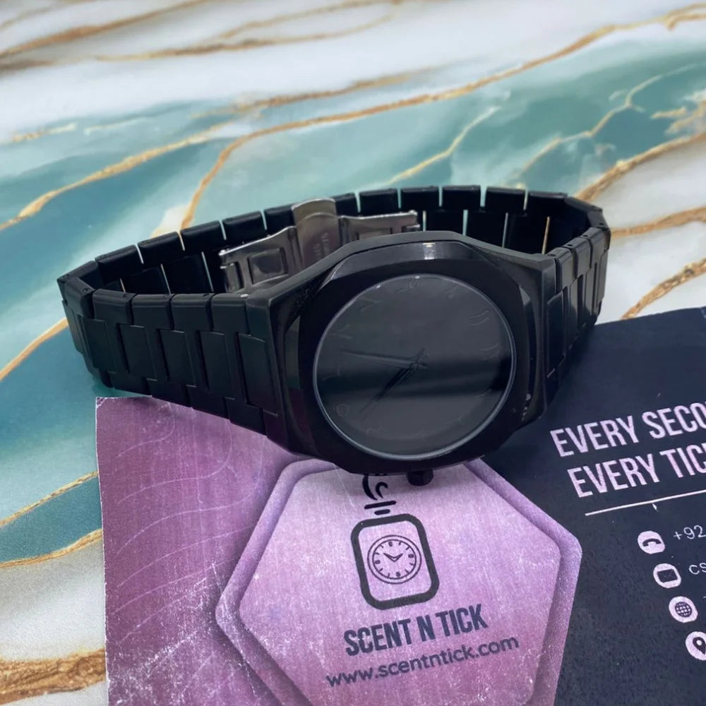 Black Aura Watch Original Stain Less Steel