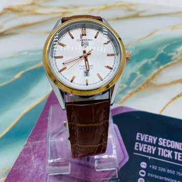 TGH Carrera Watch with Leather Strap