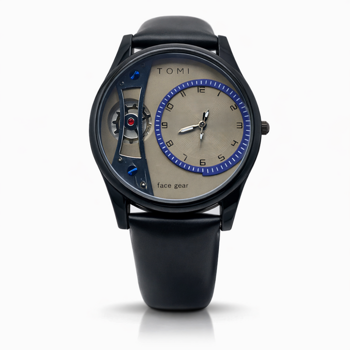 TOMI Leather Strap Watch For Men