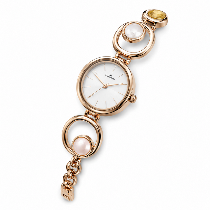 XULRX Elegant Circle Link Women’s Luxury Quartz Watch