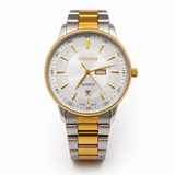 TMS  Premium Two-Tone Silver & Gold Men’s Quartz Watch