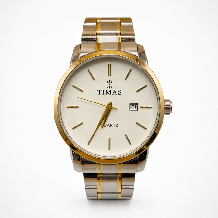 TMS Classic Gold Tone Men’s Quartz Watch