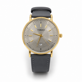 TMS Slim Wristwatch with Leather Straps