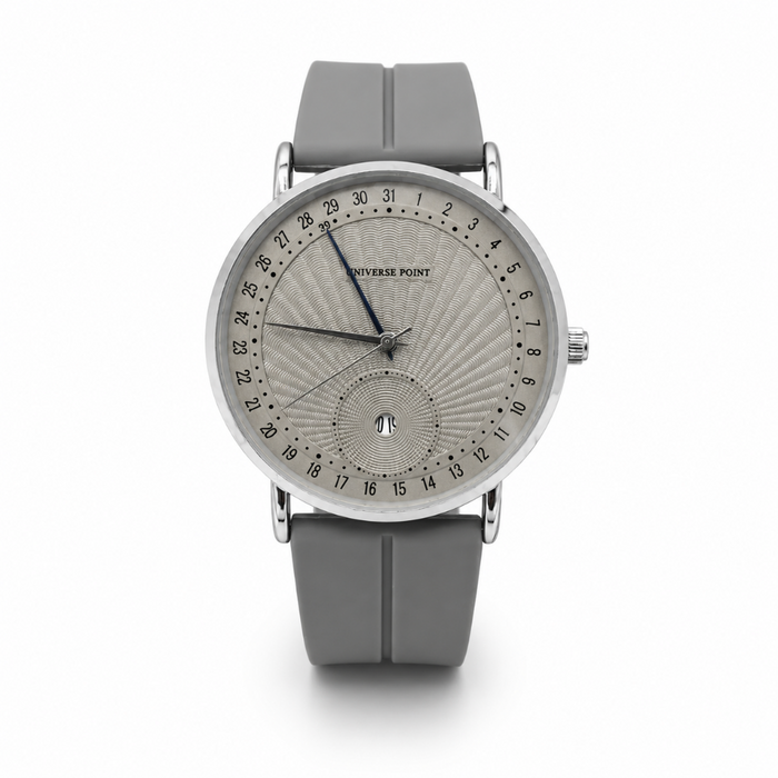 U Point Slim Watch with Magnet Rubber Strap