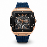 HBLT Square Skeleton Chronograph Style Watch