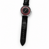 Casino Style Men’s Watch with Leather Strap
