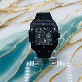 HBLT Square Skeleton Chronograph Style Watch