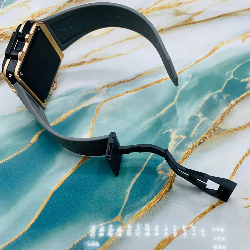 HBLT Square Skeleton Chronograph Style Watch | watches for men