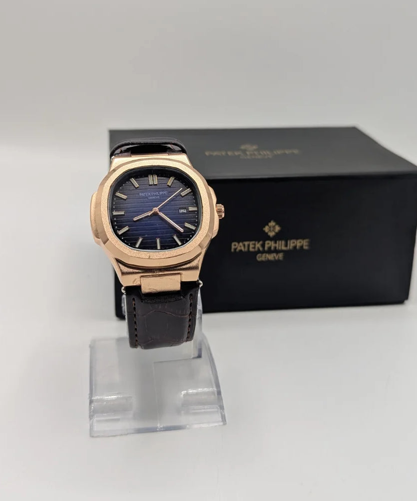 PP Geneve Watch with Leather Strap