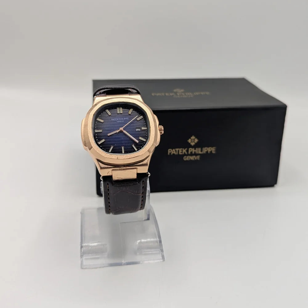 PP Geneve Watch with Leather Strap