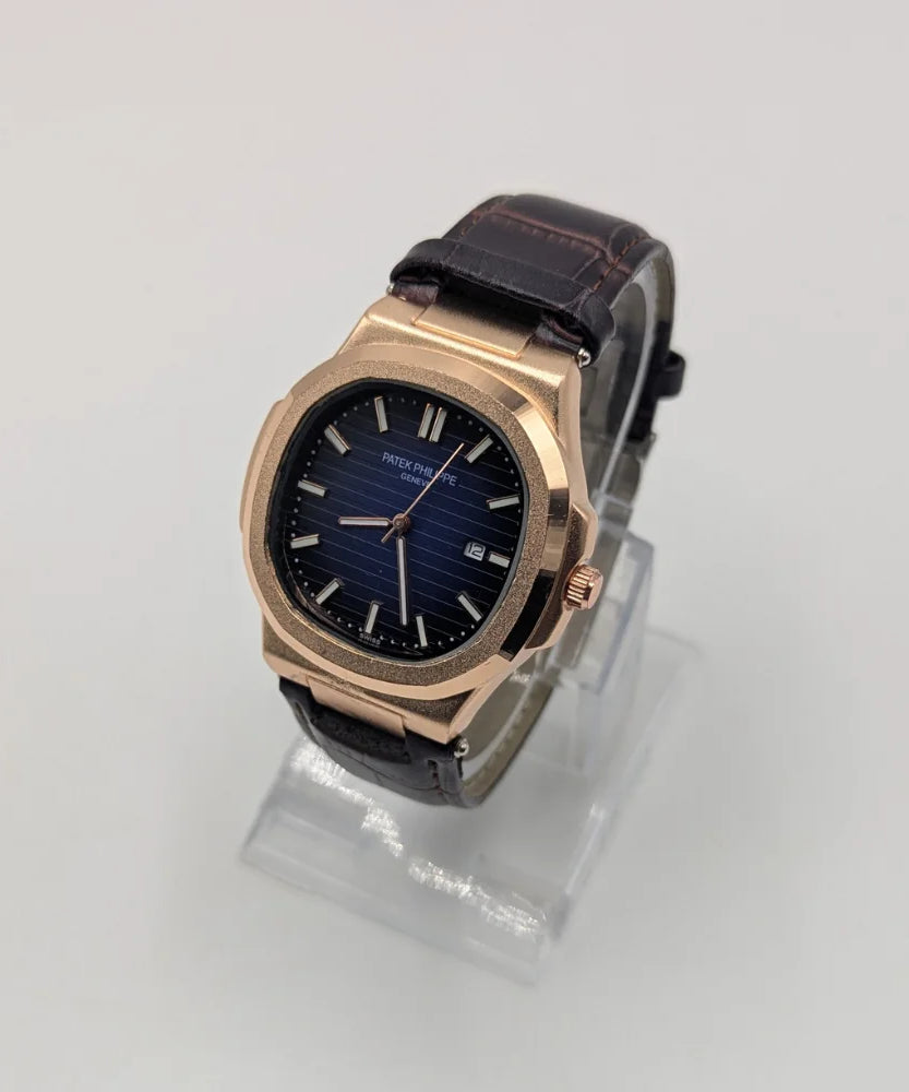 PP Geneve Watch with Leather Strap