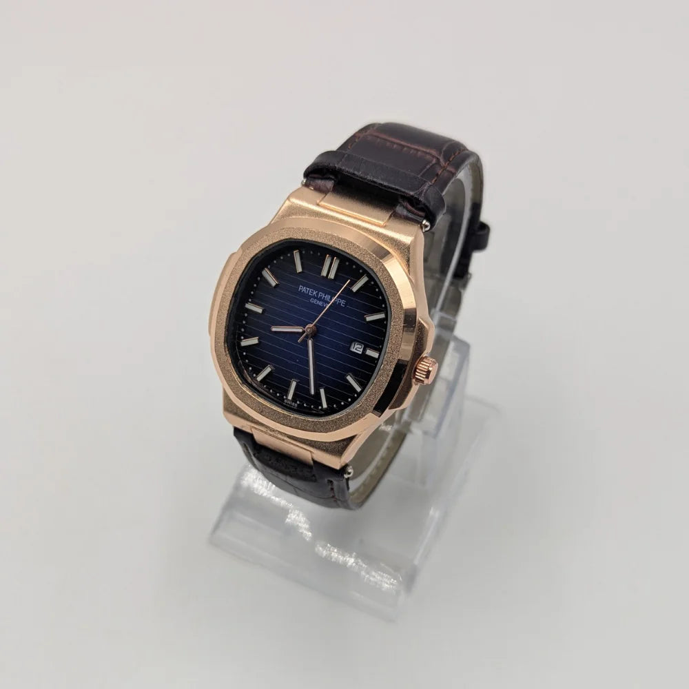 PP Geneve Watch with Leather Strap