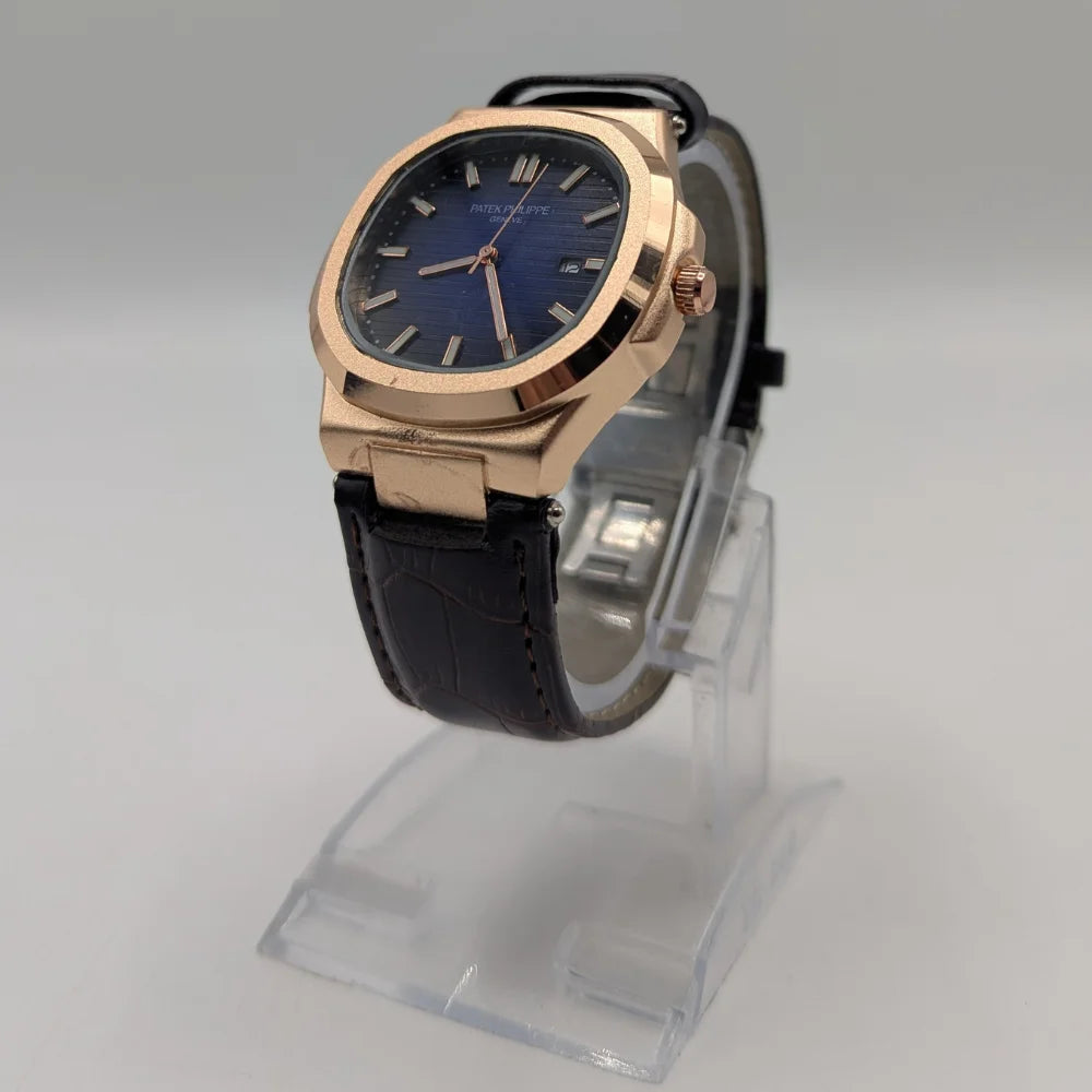 PP Geneve Watch with Leather Strap