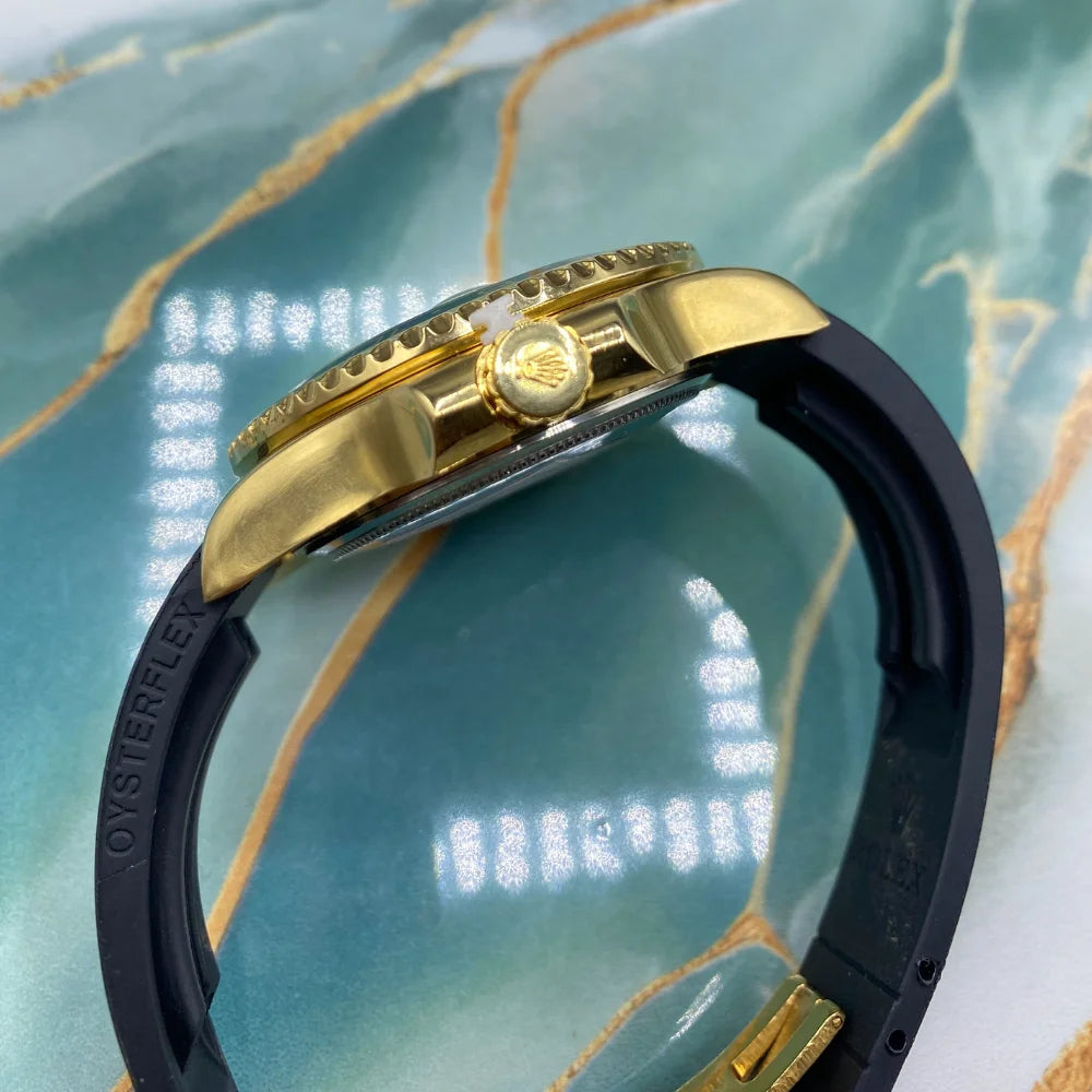 RLX GMT Master II Inspired Luxury Men’s Watch | Watch with Black Rubber Straps