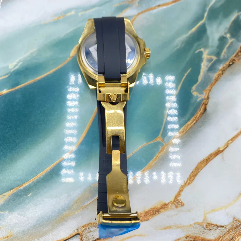 RLX GMT Master II Inspired Luxury Men’s Watch | Watch with Black Rubber Straps