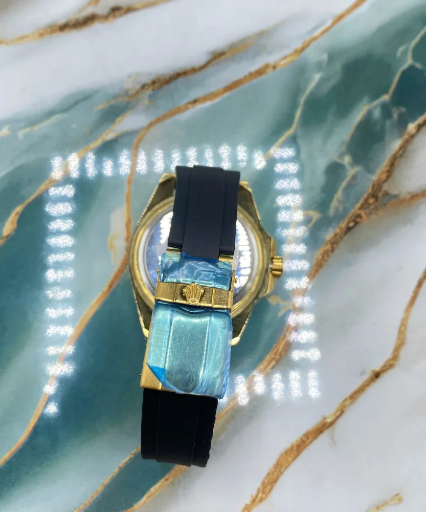 RLX GMT Master II Inspired Luxury Men’s Watch | Watch with Black Rubber Straps