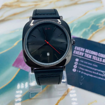 TOMI S8 Watch with Leather Strap