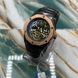 TMS Modern Skeleton Dial Watch | Stainless Steel Case and Strap