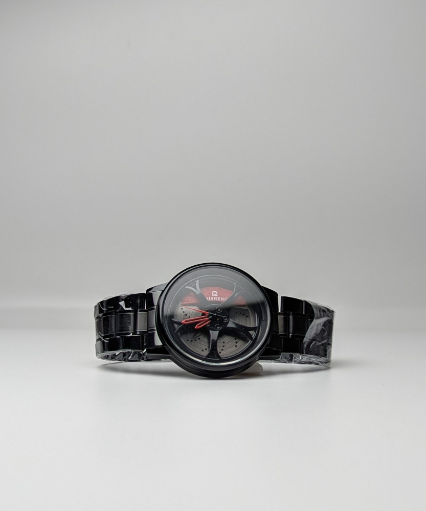 Rotating Wheel Rim Dial Watch for Men