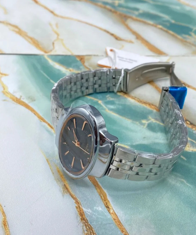 Tms Elegant Stainless Steel Women’s Wrist Watch
