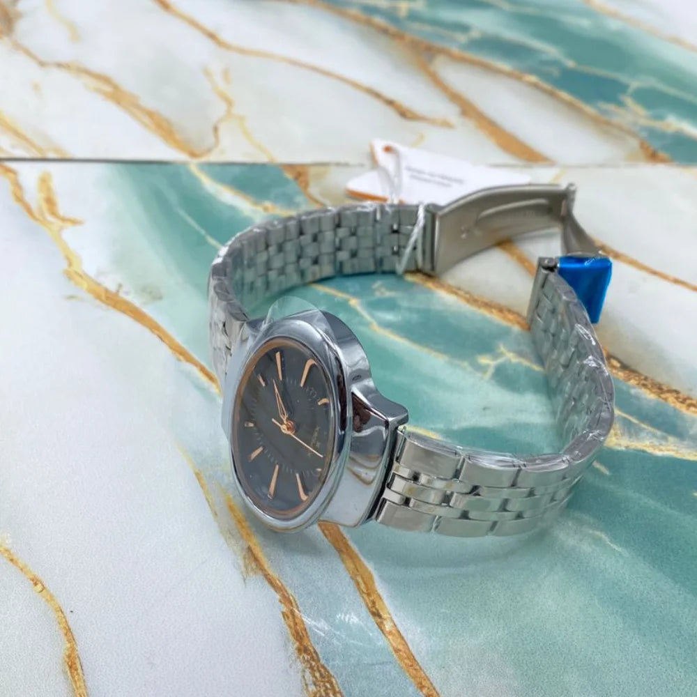Tms Elegant Stainless Steel Women’s Wrist Watch
