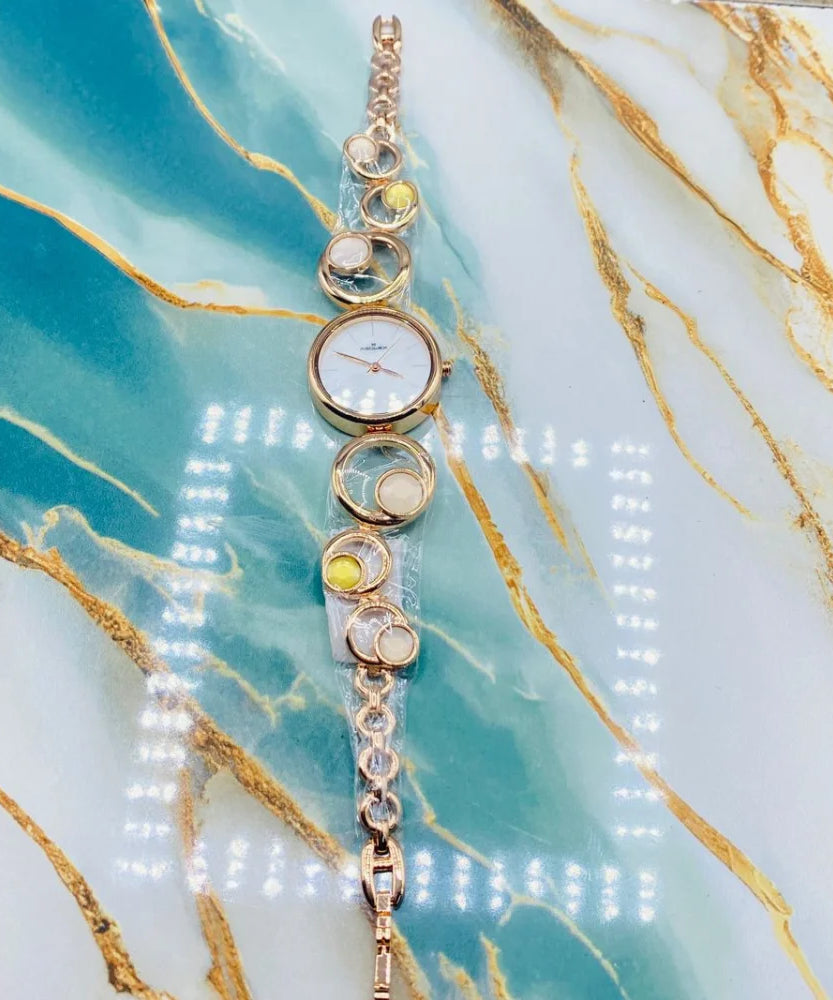 XULRX Elegant Circle Link Women’s Luxury Quartz Watch