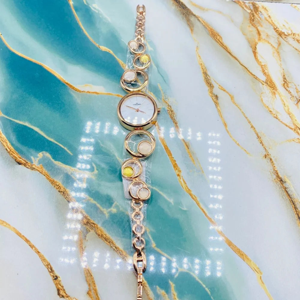 XULRX Elegant Circle Link Women’s Luxury Quartz Watch