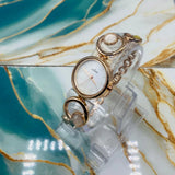 XULRX Elegant Circle Link Women’s Luxury Quartz Watch