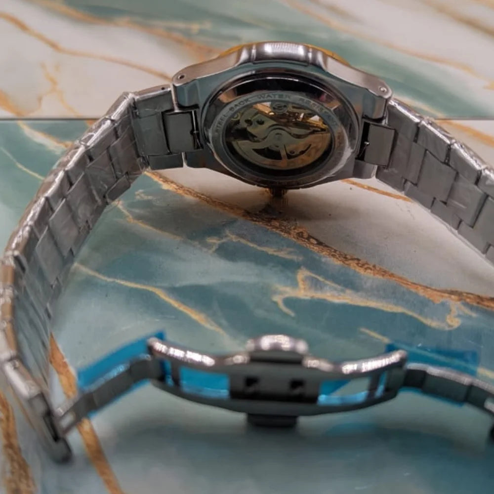 Bestwin Luxury Skeleton Automatic Watch for Men