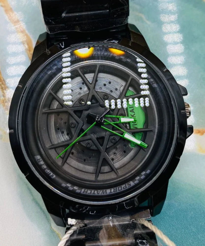 VIOKAI  Sport Wheel Rim Analog Watch for Men