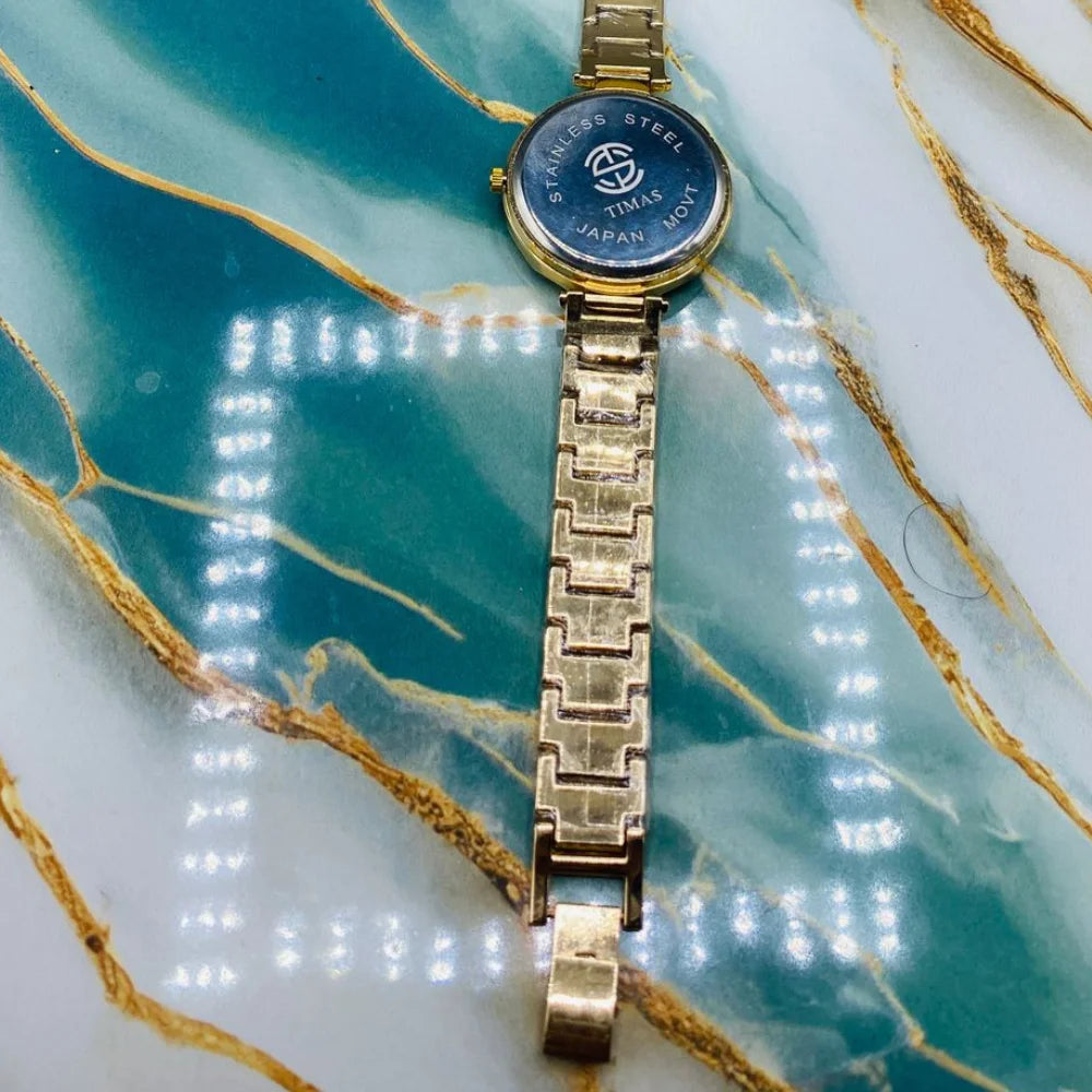 TMS Luxury Crystal Women’s Analog Wristwatch