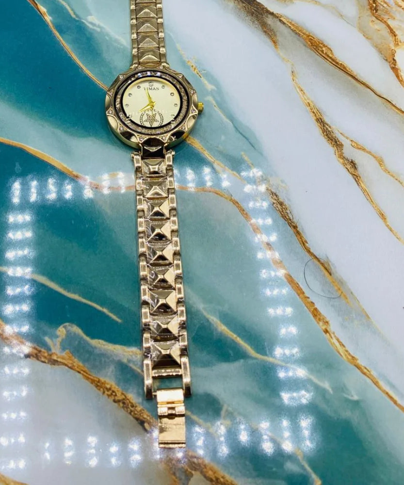 TMS Luxury Crystal Women’s Analog Wristwatch