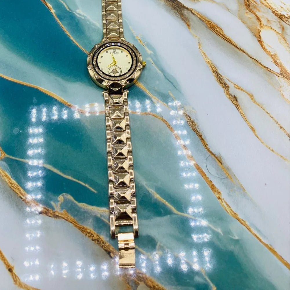 TMS Luxury Crystal Women’s Analog Wristwatch