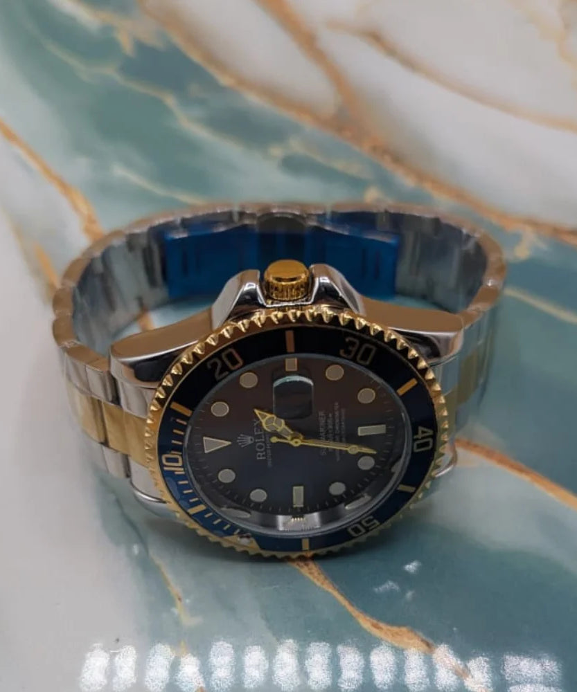 ROX Luxury Two-Tone Blue Dial Men’s Watch