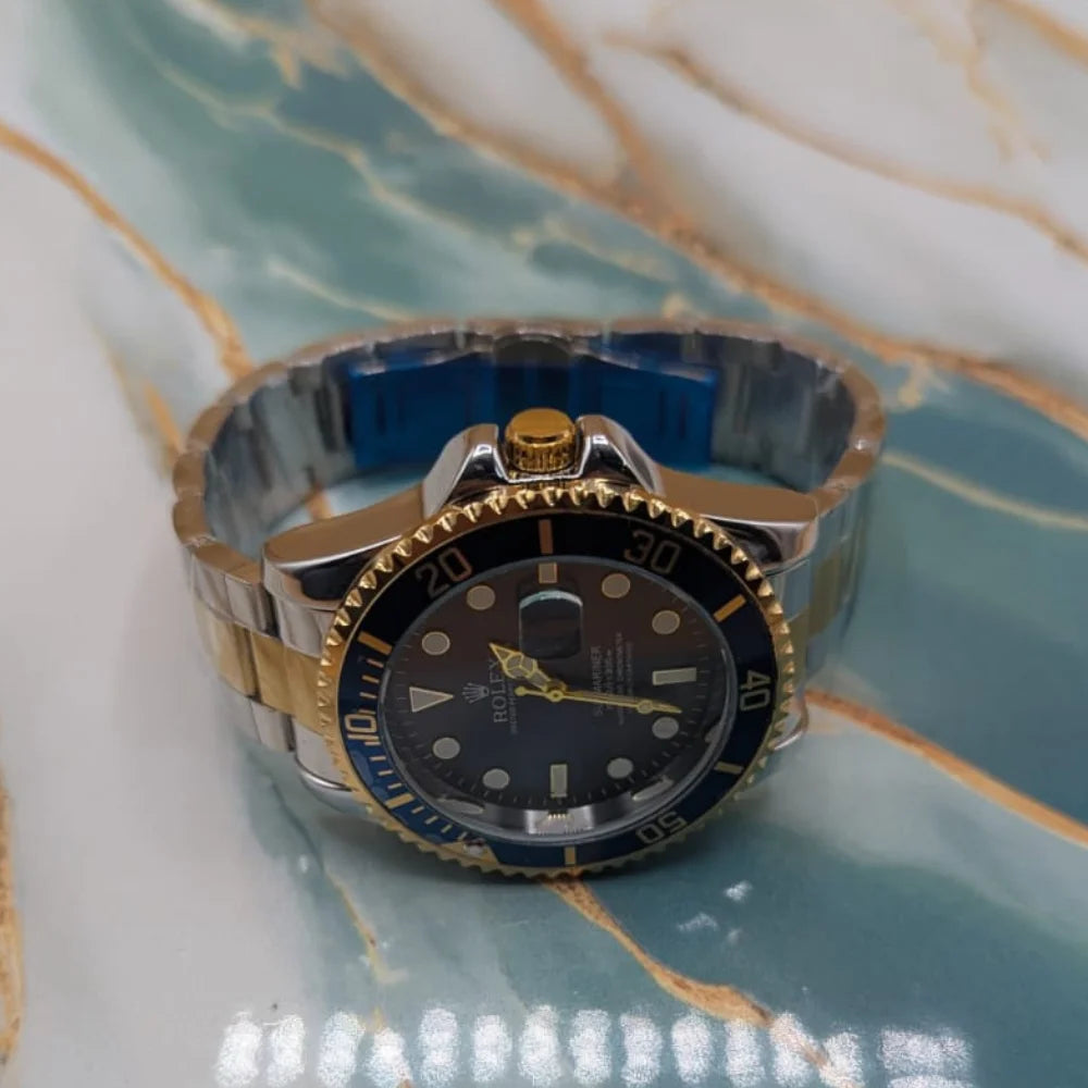 ROX Luxury Two-Tone Blue Dial Men’s Watch