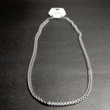 Classic Bold Street Styl Silver Cuban Chain