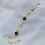 Elegant Clover Charm Bracelet