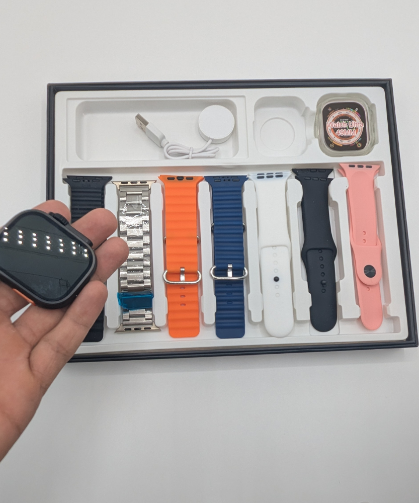 Bm X8 Smart Watch Ultra 7 in 1 Bands Watch For Men