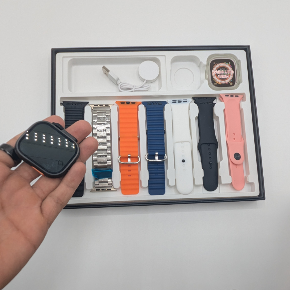 Bm X8 Smart Watch Ultra 7 in 1 Bands Watch For Men