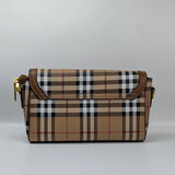 BRBRY Pure Leather Checked  Women's Handbag