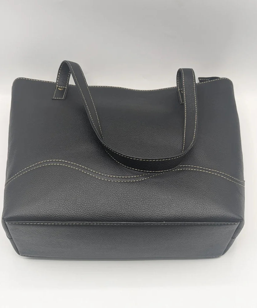 Stylish Korean Version Women's Genuine Leather Tote Bag