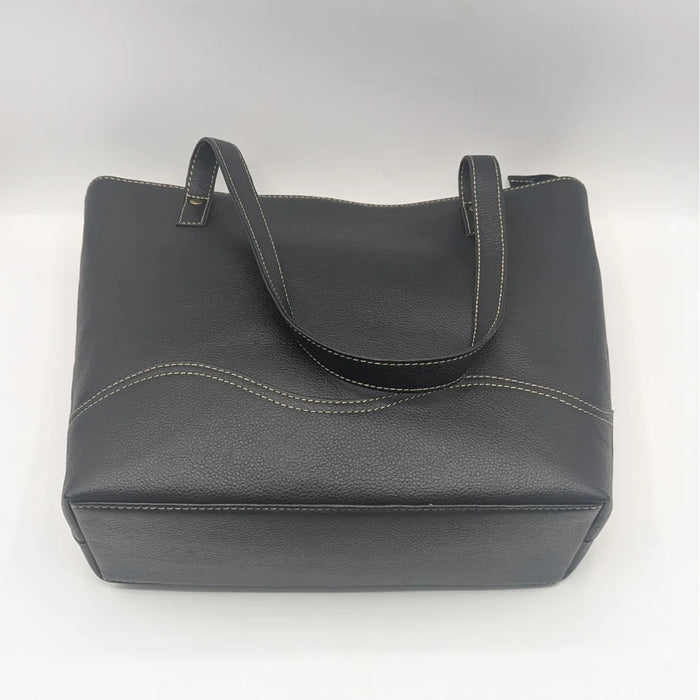 Stylish Korean Version Women's Genuine Leather Tote Bag